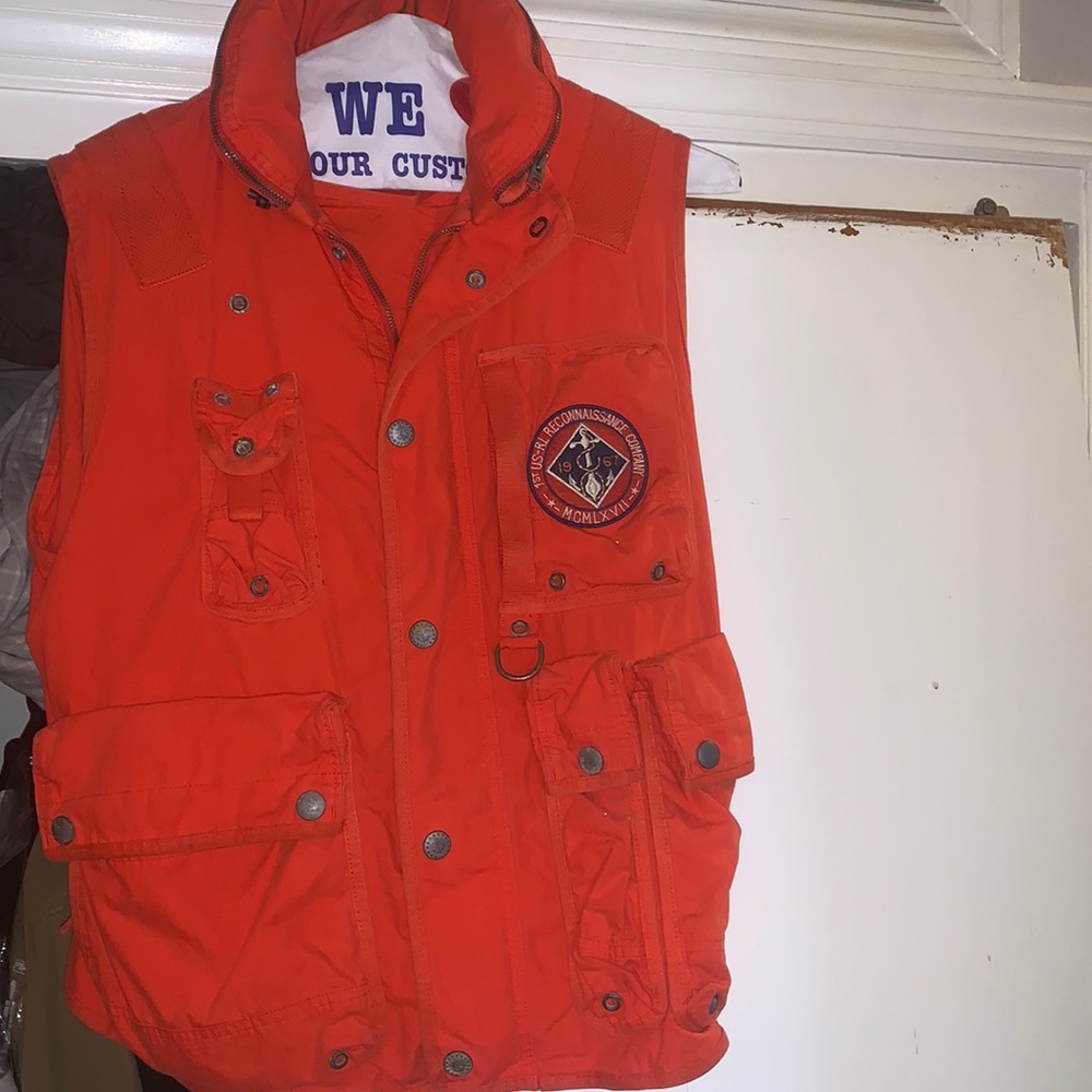 Orange Ralph Lauren vest